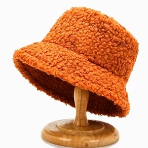 Gorgeous Fall Winter Wool Sherpa Style Bucket Hat Adjustable Unique